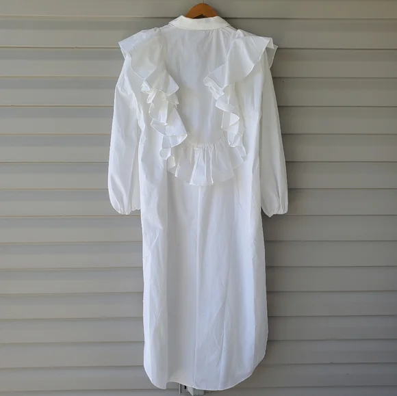 Asos Edition oversized white shirt dress - Picture 13 of 14